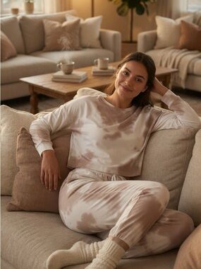 Pretty Garden Women’s Tye Dye Two Piece Lounge Set